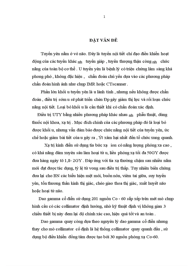 image for page Mô tả đặc điểm lâm sàng cận lâm sàng ở những bệnh nhân u tuyến yên trước điều trị và sau điều trị bằng dao gamma quay tại bệnh viện Bạch Mai từ năm 2007 2010