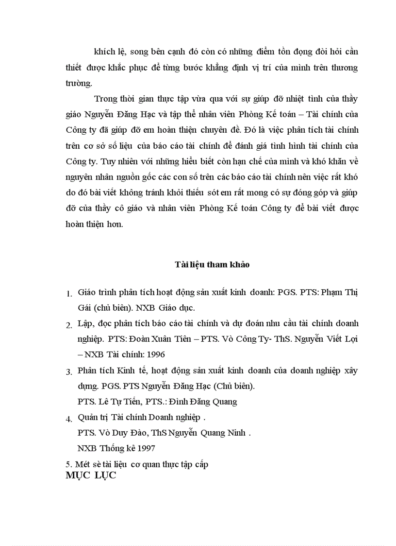 image for page Phân tích tình hình tài chính của Công ty Cơ khí Xây dựng và Lắp máy điện nước 1