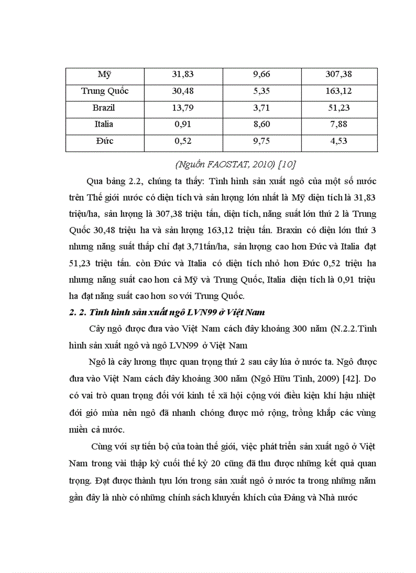 image for page Nghiên cứu ảnh hưởng của liều lượng đạm bón vào thời kỳ trước trỗ đến sinh trưởng và năng suất của giống ngô LVN99 vụ xuân năm 2011