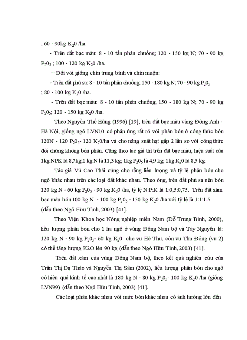 image for page Nghiên cứu ảnh hưởng của liều lượng đạm bón vào thời kỳ trước trỗ đến sinh trưởng và năng suất của giống ngô LVN99 vụ xuân năm 2011