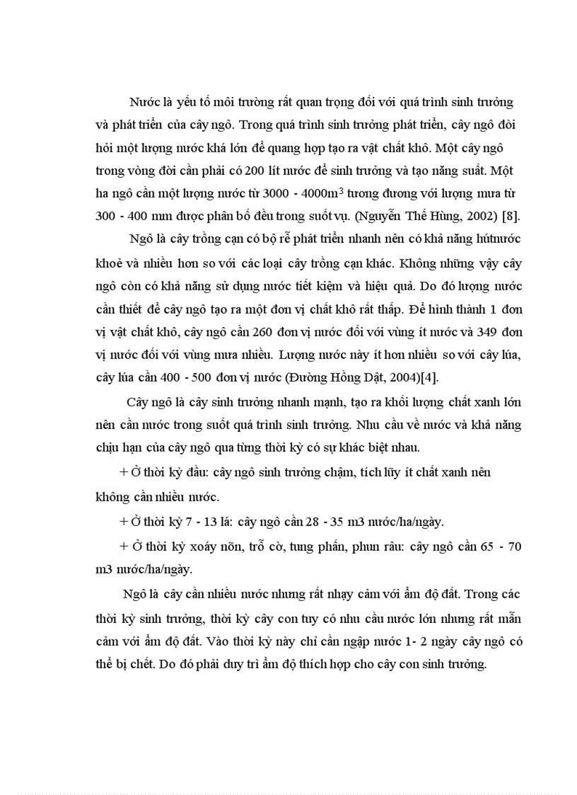 image for page Nghiên cứu ảnh hưởng của liều lượng đạm bón vào thời kỳ trước trỗ đến sinh trưởng và năng suất của giống ngô LVN99 vụ xuân năm 2011