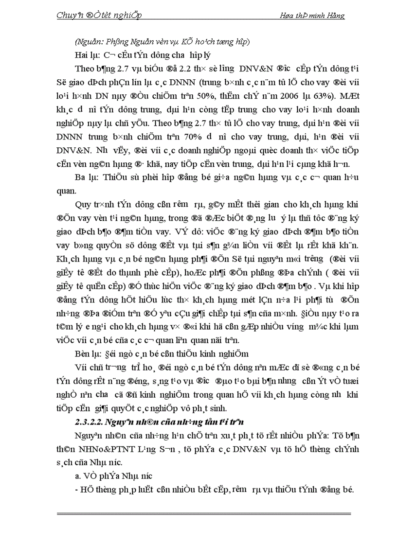 image for page Giải pháp mở rộng tín dụng ngân hàng đối với các DNV N tại NHN PTNT Lạng Sơn 1
