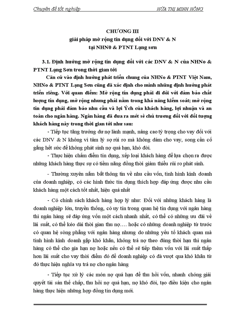 image for page Giải pháp mở rộng tín dụng ngân hàng đối với các DNV N tại NHN PTNT Lạng Sơn 1