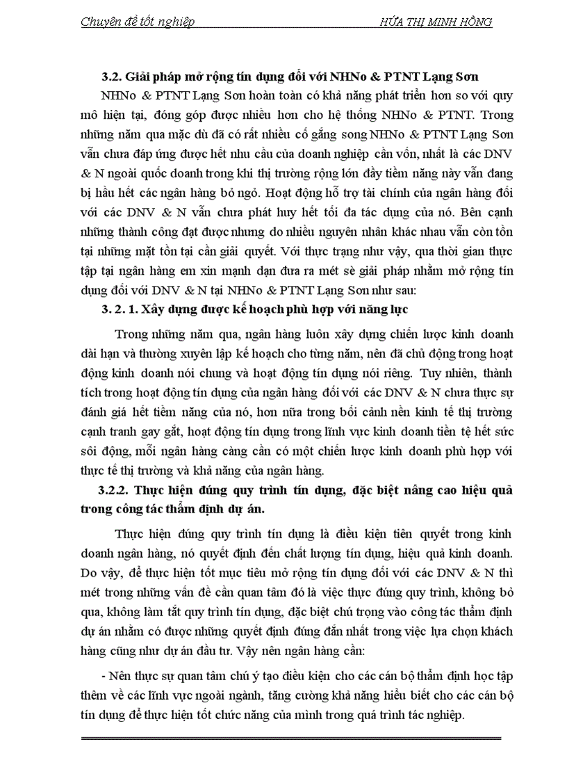 image for page Giải pháp mở rộng tín dụng ngân hàng đối với các DNV N tại NHN PTNT Lạng Sơn 1