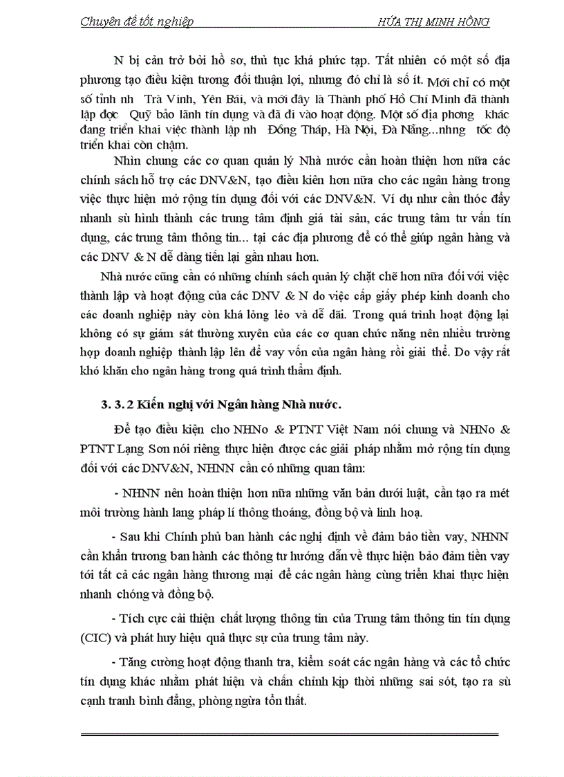 image for page Giải pháp mở rộng tín dụng ngân hàng đối với các DNV N tại NHN PTNT Lạng Sơn 1