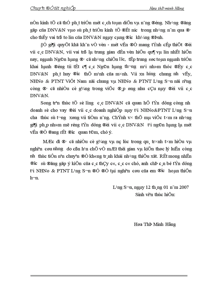 image for page Giải pháp mở rộng tín dụng ngân hàng đối với các DNV N tại NHN PTNT Lạng Sơn 1