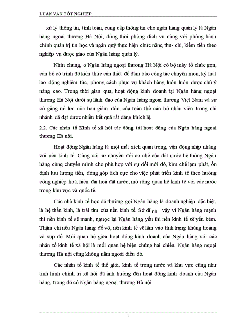 image for page Giải pháp nâng cao chất lượng tín dụng tại Ngân hàng Ngoại thương Hà Nội 1