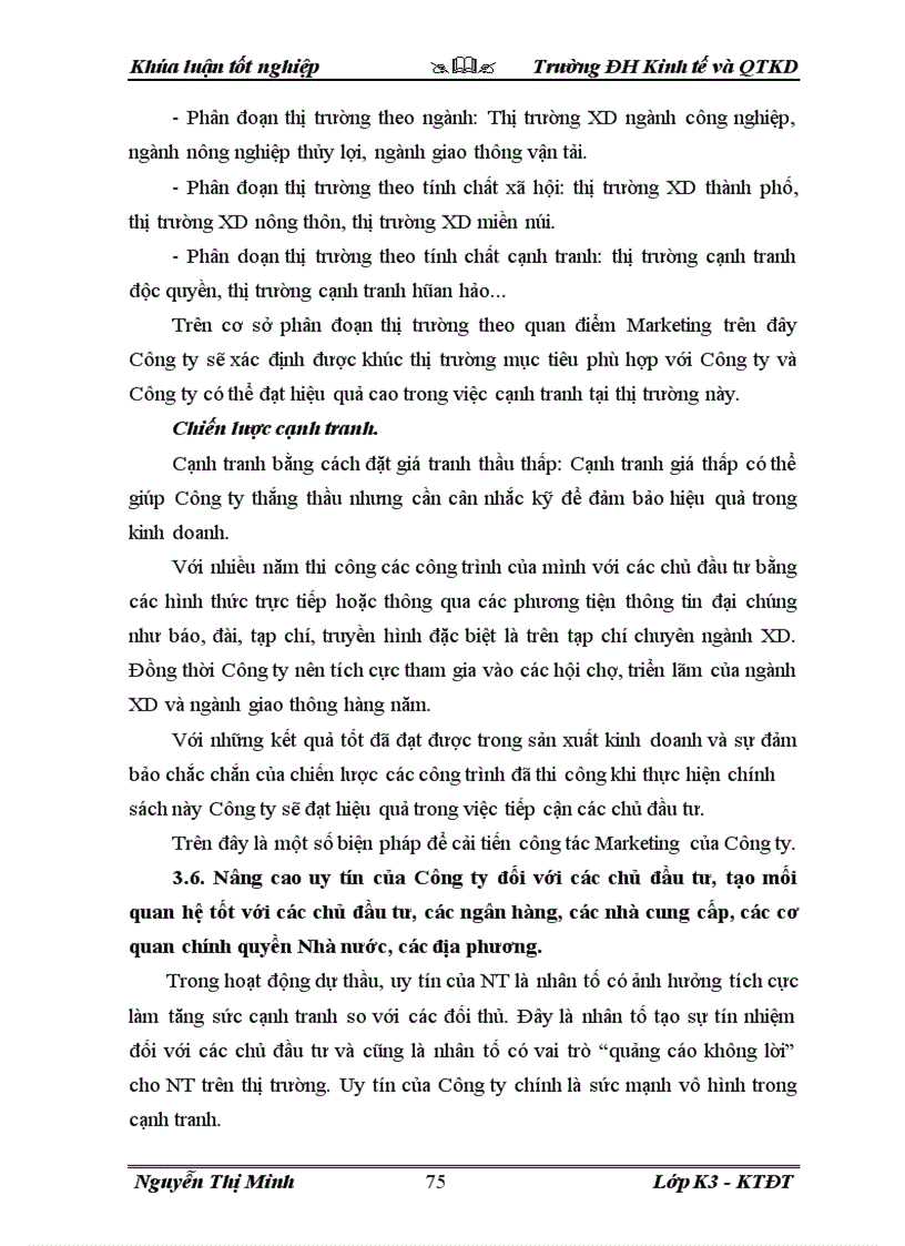 image for page Một số giải pháp nhằm tăng khả năng cạnh tranh trong dự thầu XD ở Công ty Cổ phần XD số I Thái Nguyên