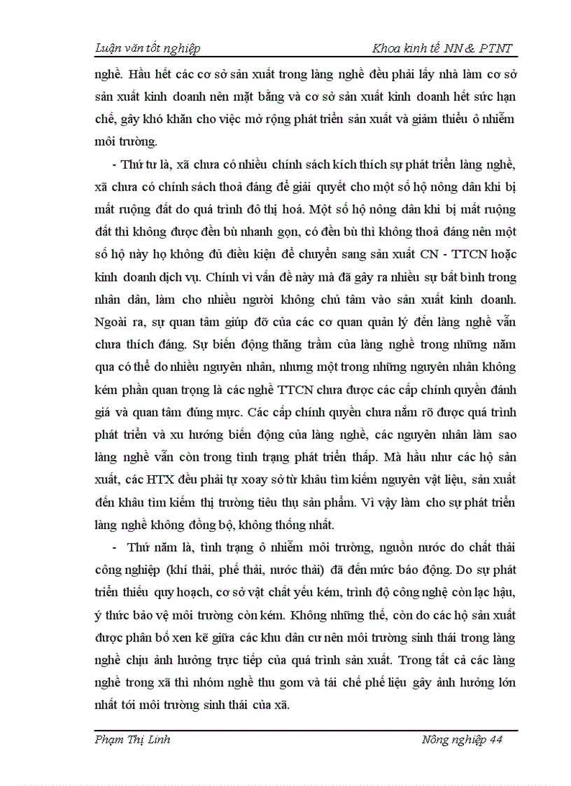 image for page Thực trạng và giải pháp chủ yếu phát triển làng nghề ở xã Tân Triều huyện Thanh Trì Hà Nội