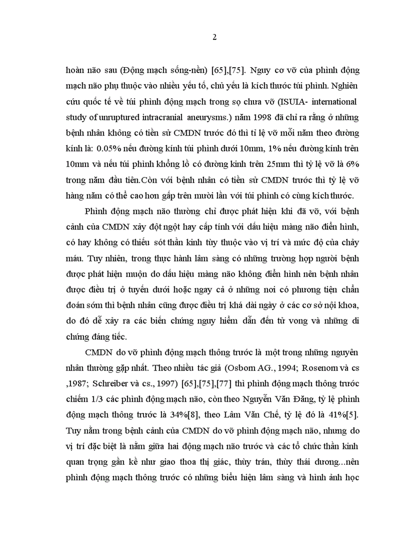 image for page Nghiên cứu đặc điểm lâm sàng hình ảnh học và một số biến chứng của bệnh nhân chảy máu dưới nhện do vỡ phình động mạch thông trước 1