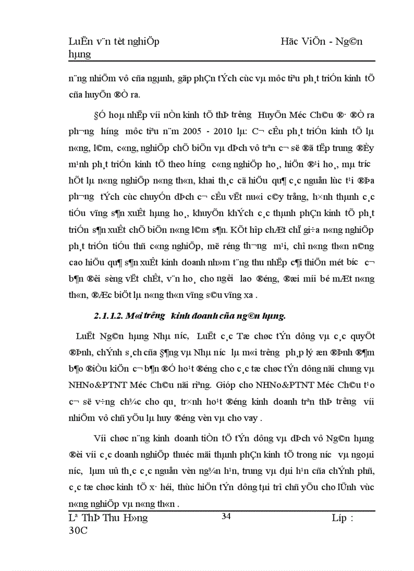 image for page Biện pháp mở rộng và nâng cao hiệu quả cho vay hộ sản xuất ở NHNo PTNT Huyện Mộc Châu