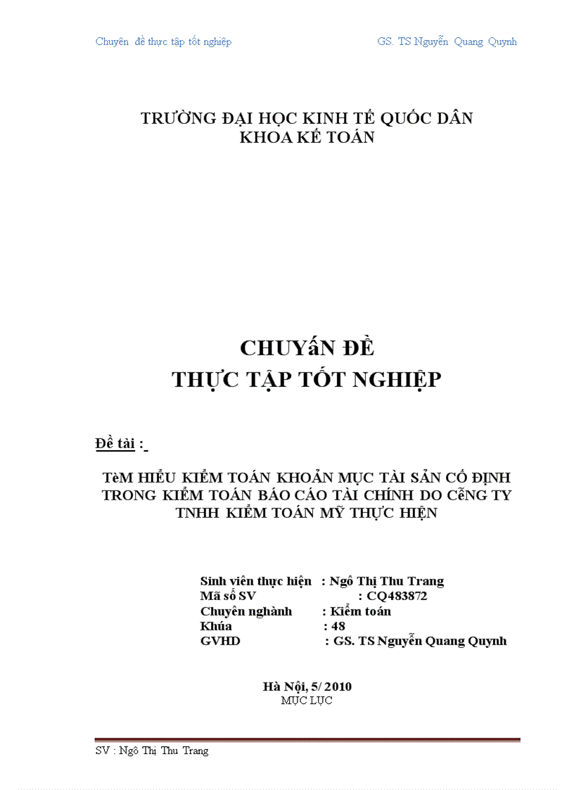 image for page Hoàn thiện quy trình kiểm toán khoản mục TSCĐ trong kiểm toán BCTC tại Công ty TNHH Kiểm toán Mỹ 1