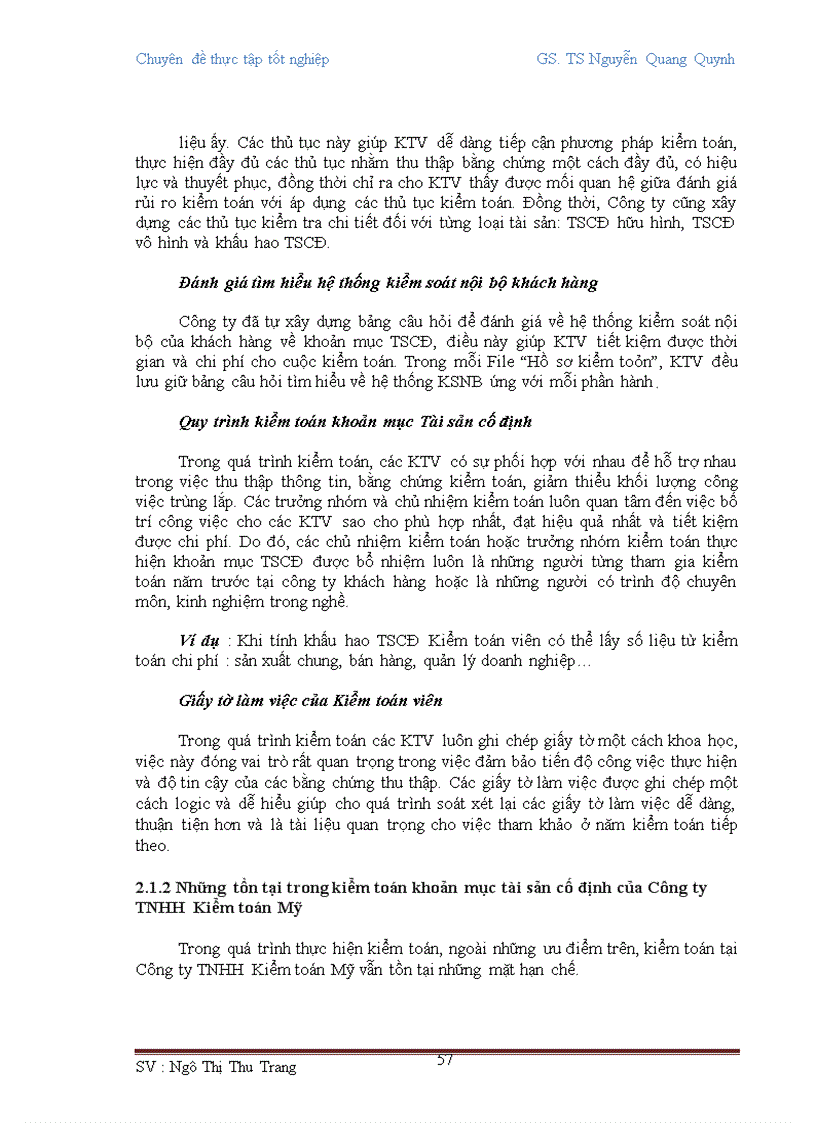 image for page Hoàn thiện quy trình kiểm toán khoản mục TSCĐ trong kiểm toán BCTC tại Công ty TNHH Kiểm toán Mỹ 1