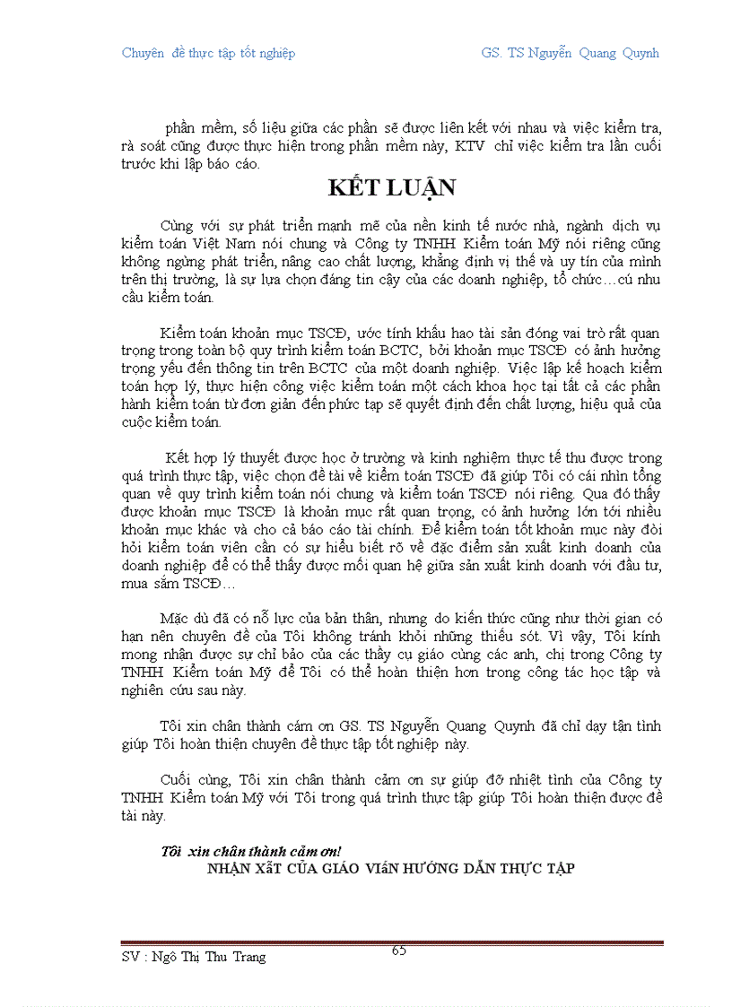 image for page Hoàn thiện quy trình kiểm toán khoản mục TSCĐ trong kiểm toán BCTC tại Công ty TNHH Kiểm toán Mỹ 1