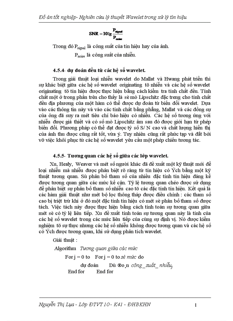 image for page Nghiên cứu lý thuyết wavelet trong xử lý tín hiệu 1