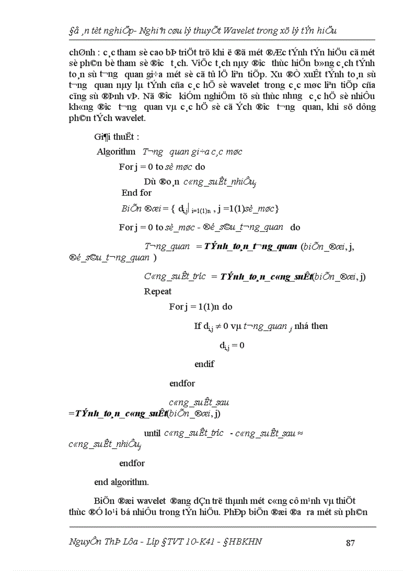 image for page Nghiên cứu lý thuyết wavelet trong xử lý tín hiệu 1