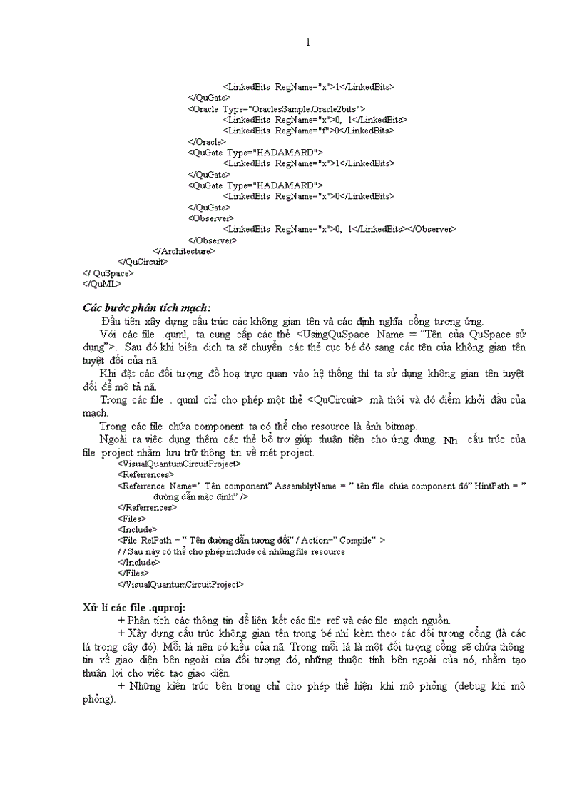 image for page Ngôn ngữ QuML và kiến trúc hệ thống Visual Quantum Studio VQS