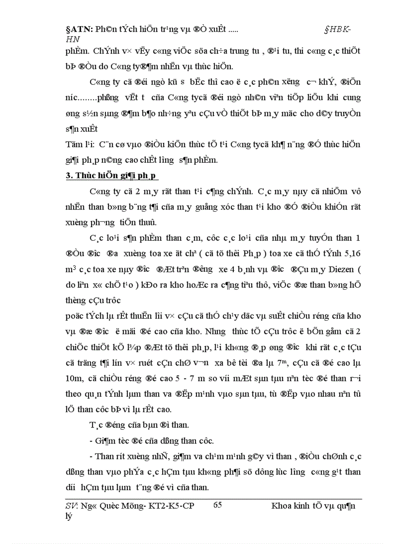 image for page Một số giải pháp nâng cao công tác quản lý chất lượng than của Công ty Tuyển Than Cửa Ông