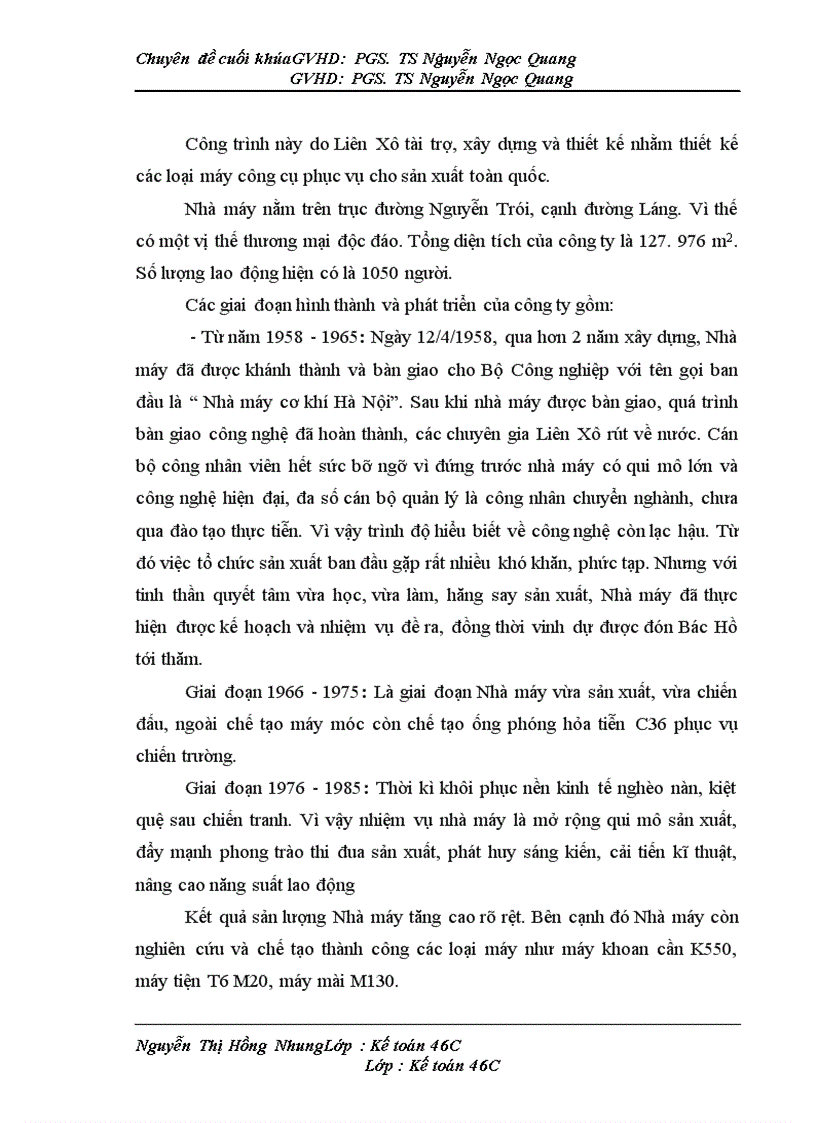 image for page Hoàn thiện kế toán chi phí sản xuất và tính giá thành sản phẩm tại Công ty TNHH Nhà nước một thành viên Cơ khí Hà Nội 1