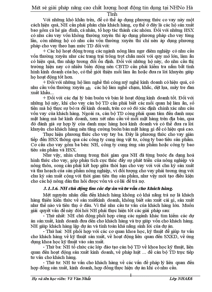 image for page Một số giải pháp nâng cao chất lượng hoạt động tín dụng tại Ngân hàng nông nghiệp và phát triển nông thôn Hà Tĩnh hiện nay 1