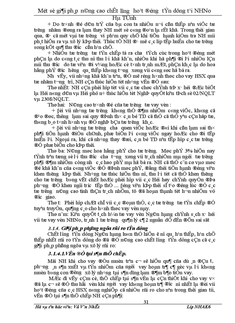 image for page Một số giải pháp nâng cao chất lượng hoạt động tín dụng tại Ngân hàng nông nghiệp và phát triển nông thôn Hà Tĩnh hiện nay 1