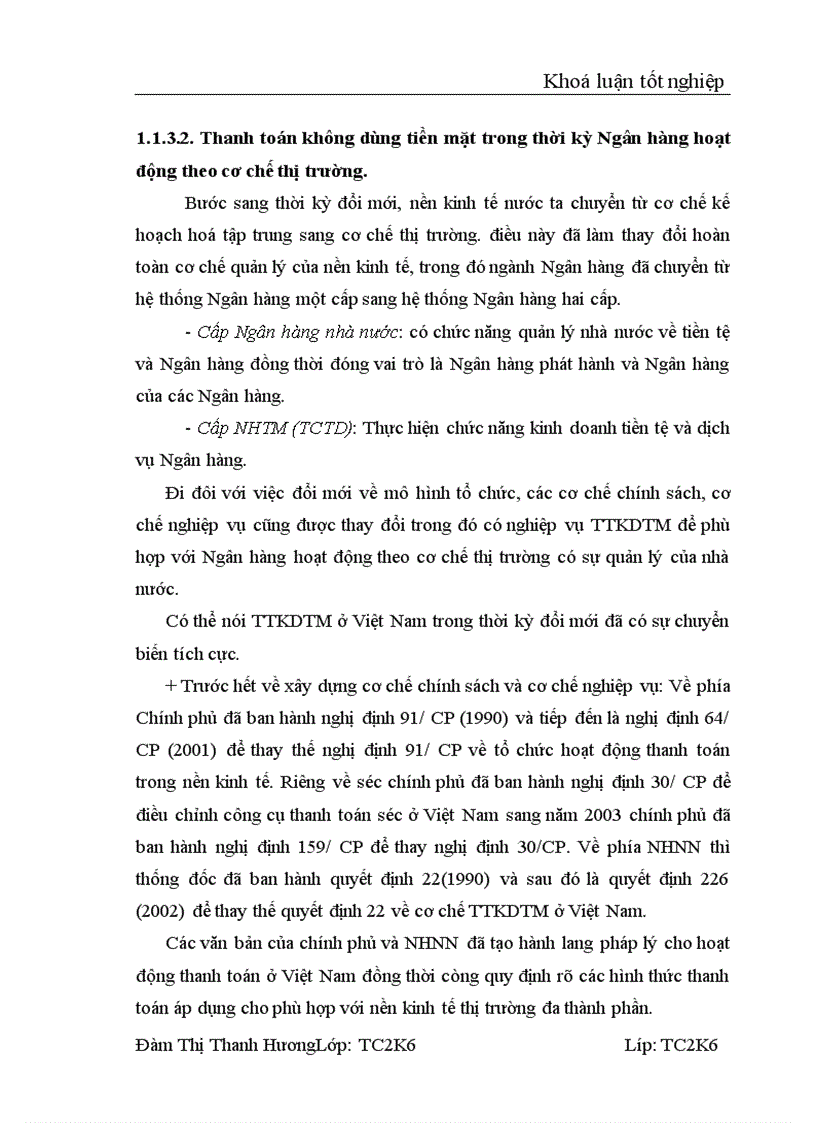image for page Một số vấn đề về thanh toán không dùng tiền mặt tại NHĐT PT Cao Bằng Thực trạng và giải pháp 1