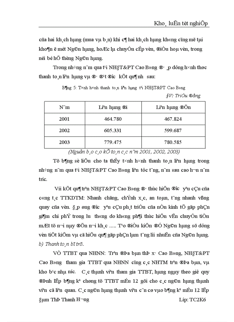 image for page Một số vấn đề về thanh toán không dùng tiền mặt tại NHĐT PT Cao Bằng Thực trạng và giải pháp 1