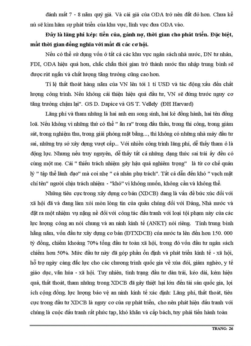 image for page Một số giải pháp nhằm hạn chế thất thoát và lãng phí trong hoạt động đầu tư phát triển ở Việt Nam hiện nay 1