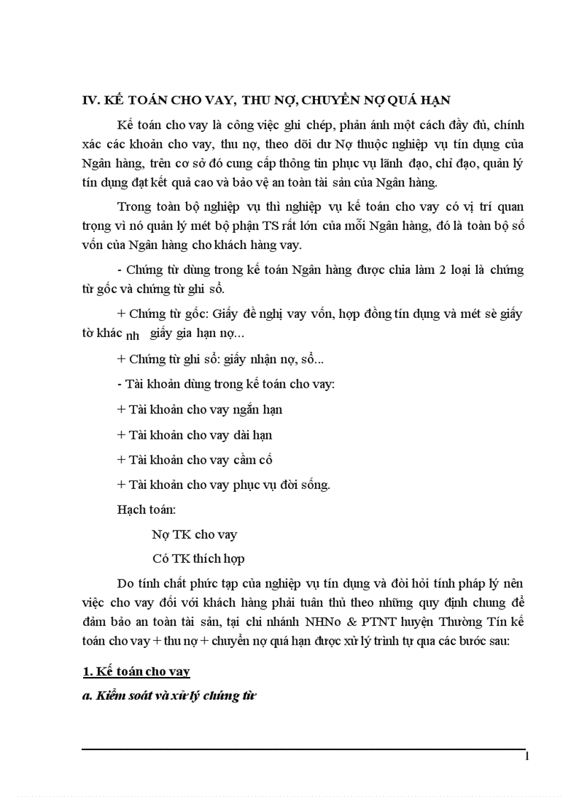 image for page Nghiệp vụ tín dụng và nghiệp vụ kế toán của NHNo PTNT huyện Thường Tín