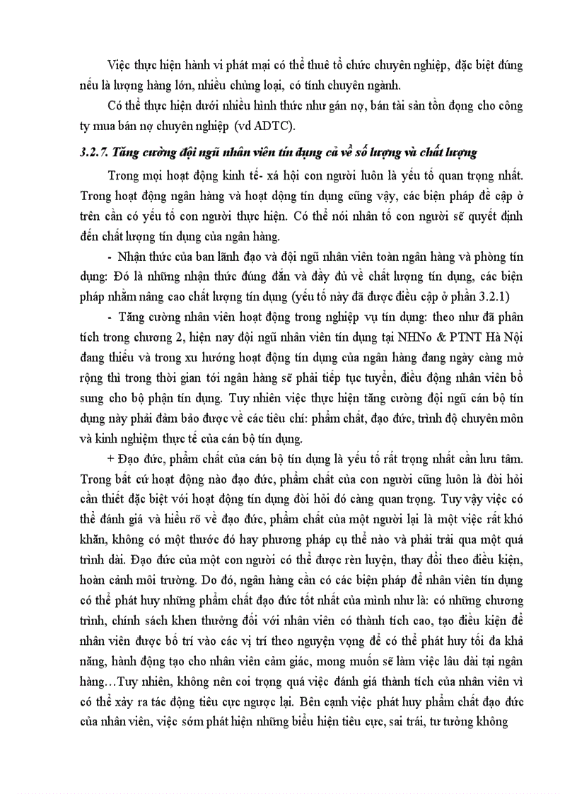 image for page Thực trạng và giải pháp nâng cao chất lượng tín dụng tại chi nhánh NHNo PTNT Hà Nội 1