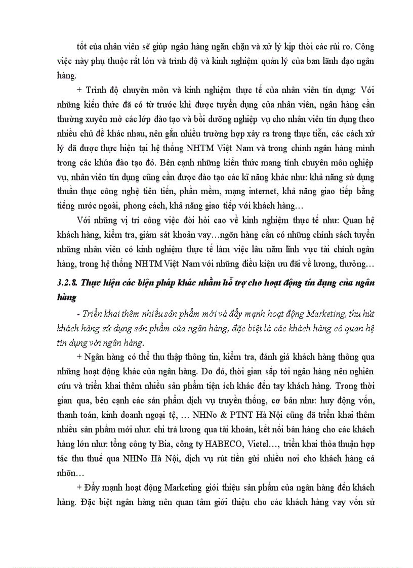 image for page Thực trạng và giải pháp nâng cao chất lượng tín dụng tại chi nhánh NHNo PTNT Hà Nội 1