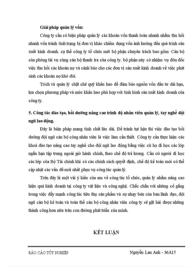 image for page Vốn kinh doanh và những biện pháp nâng cao hiệu quả sử dụng vốn kinh doanh ở Công ty vật liệu và công nghệ 1
