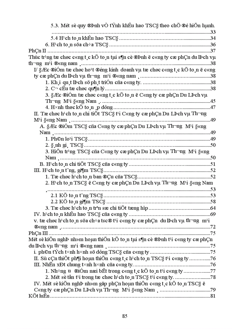 image for page Tổ chức hạch toán tài sản cố định với những vấn đề về quản lý và nâng cao hiệu quả sử dụng tài sản cố định tại Công ty cổ phần Du Lịch và Thương Mại Đông Nam á 1