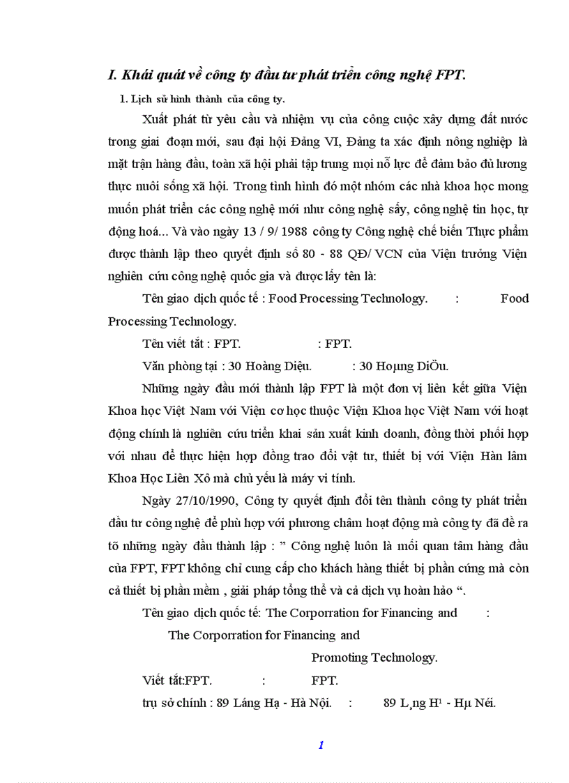 image for page Báo cáo thực tập tổng hợp tại Công ty Đầu tư Phát triển công nghệ FPT