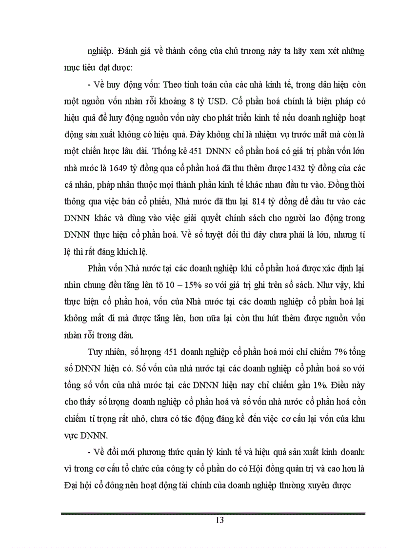 image for page Cổ phần hoá DNNN quá trình 10 năm phát triển và vai trò của nó trong sự phát triển kinh tế