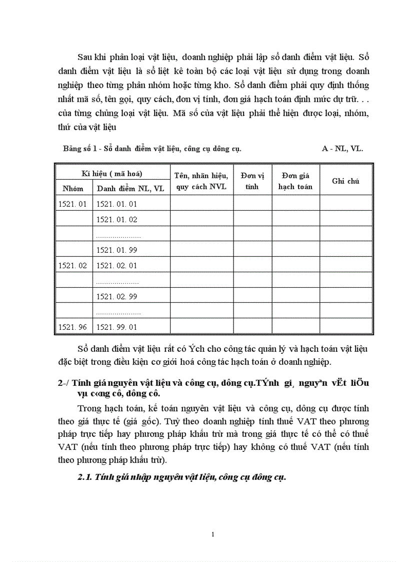 image for page Kế toán Vật liệu và Công cụ dụng cụ ở Công ty Thiết bị đo điện 1