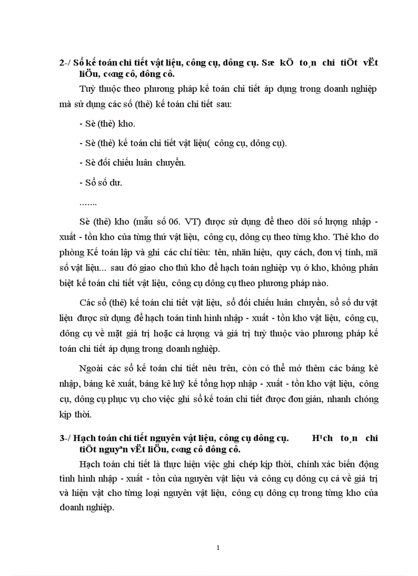 image for page Kế toán Vật liệu và Công cụ dụng cụ ở Công ty Thiết bị đo điện 1