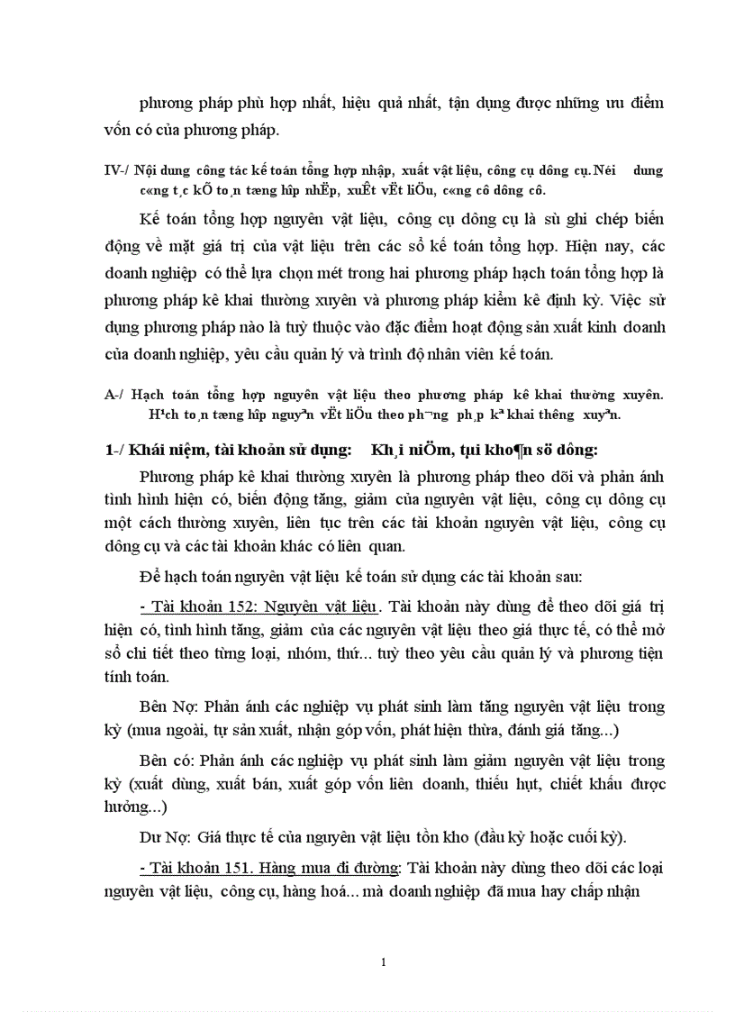 image for page Kế toán Vật liệu và Công cụ dụng cụ ở Công ty Thiết bị đo điện 1