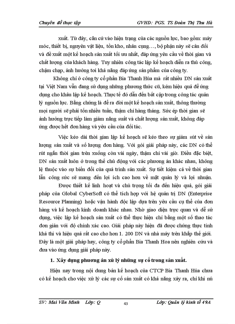 image for page Một số giải pháp hoàn thiện công tác lập kế hoạch sản xuất hàng năm tại công ty cổ phần Bia Thanh Hóa 1