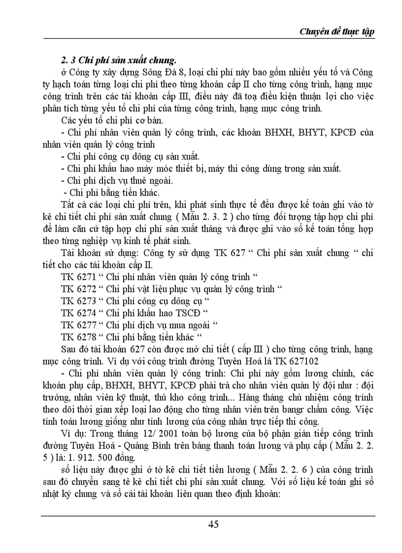image for page Hạch toán chi phí sản xuất và tính giá thành sản phẩm trong doanh nghiệp xây lắp 1