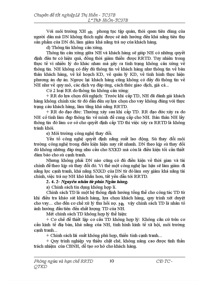 image for page Giải pháp phòng ngừa và hạn chế rủi ro tín dụng tại NHNo PTNT Huyện Như Xuân Tỉnh Thanh Hoá 1