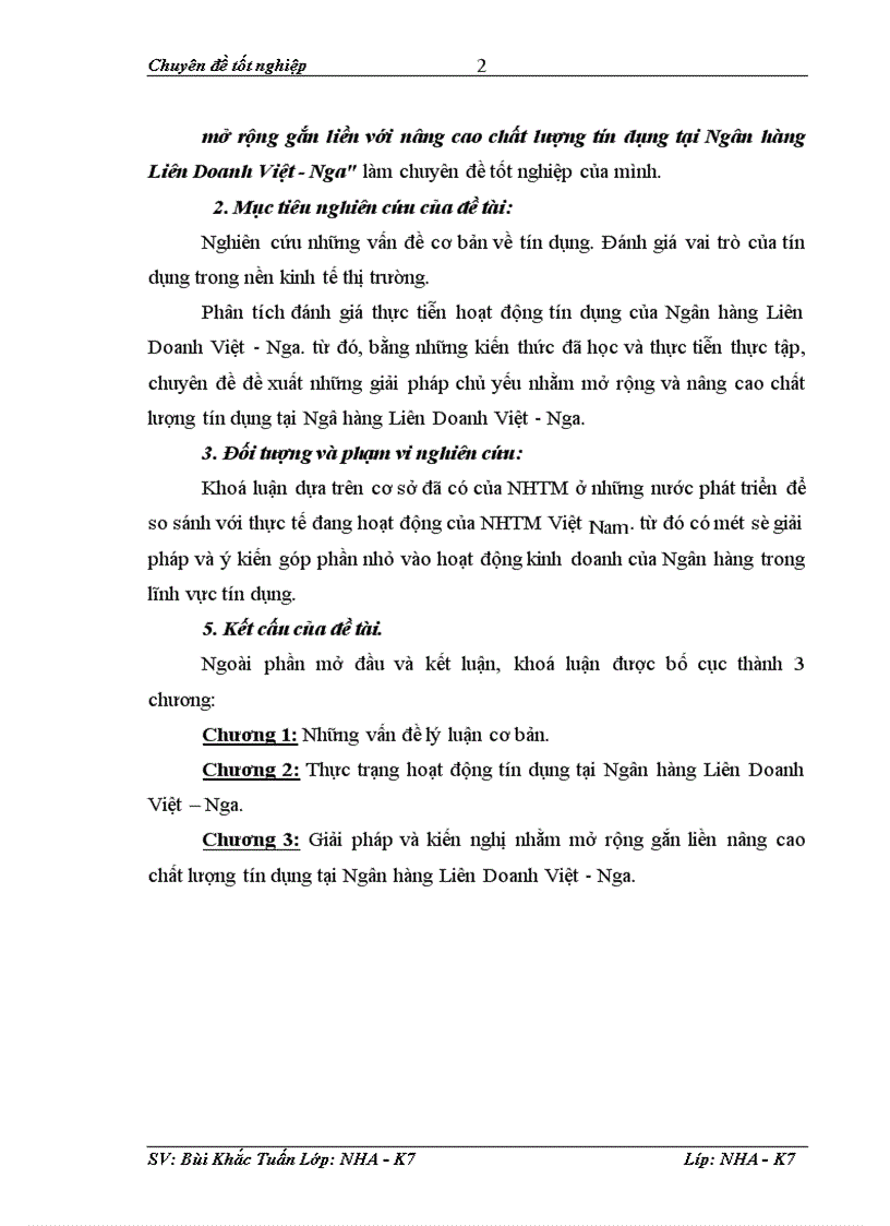 image for page Giải pháp mở rộng gắn liền với nâng cao chất lượng tín dụng tại Ngân hàng Liên Doanh Việt Nga 1
