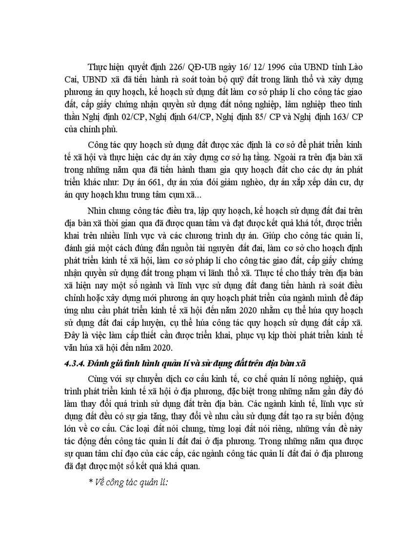 image for page Đánh giá thực trạng chuyển đổi mục đích sử dụng đất của xã Bản Vược huyện Bát Xát tỉnh Lào Cai giai đoạn 2007 2010 1