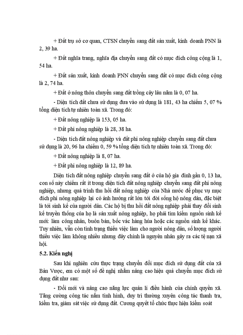 image for page Đánh giá thực trạng chuyển đổi mục đích sử dụng đất của xã Bản Vược huyện Bát Xát tỉnh Lào Cai giai đoạn 2007 2010 1