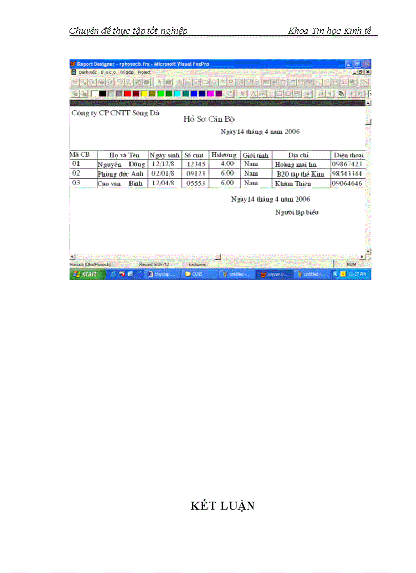 image for page Phân tích thiết kế hệ thống thông tin quản lý nhân sự tại công ty cổ phần công nghệ thông tin Sông Đà 1