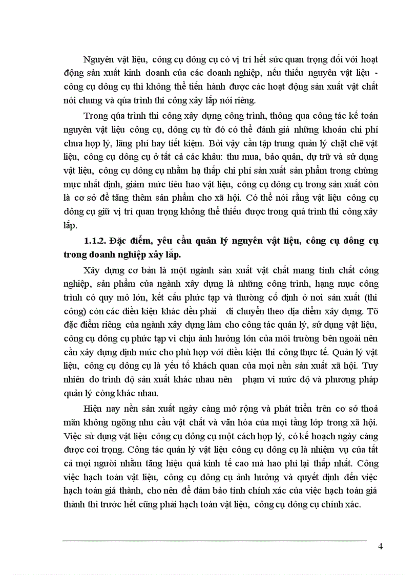 image for page Hoàn thiện kế toán nguyên vật liệu công cụ dụng cụ tại Công ty cổ phần xây dựng số 4 Thăng Long 1