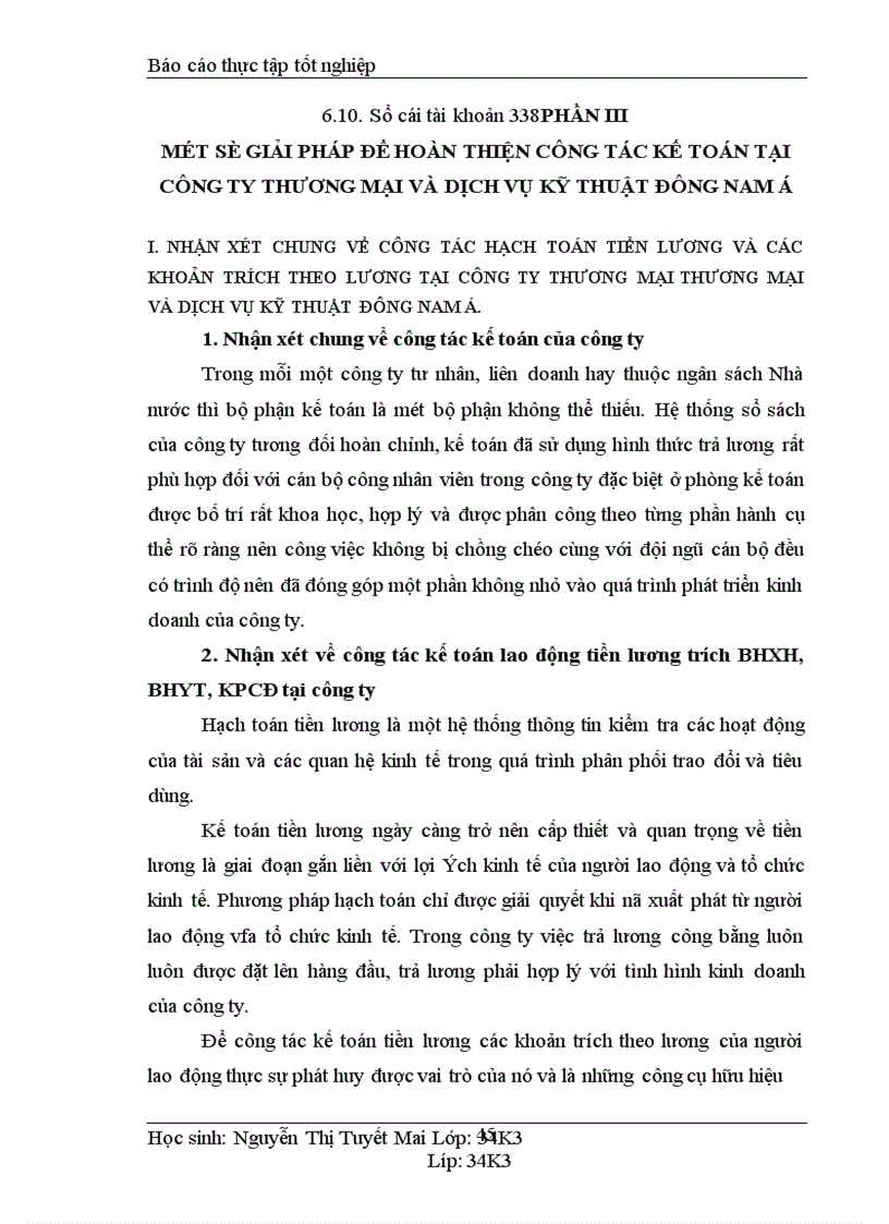 image for page Kế toán tiền lương và các khoản trích theo lương tại Công ty cổ phần Thương Mại và dịch vụ kỹ thuật Đông Nam Á 1