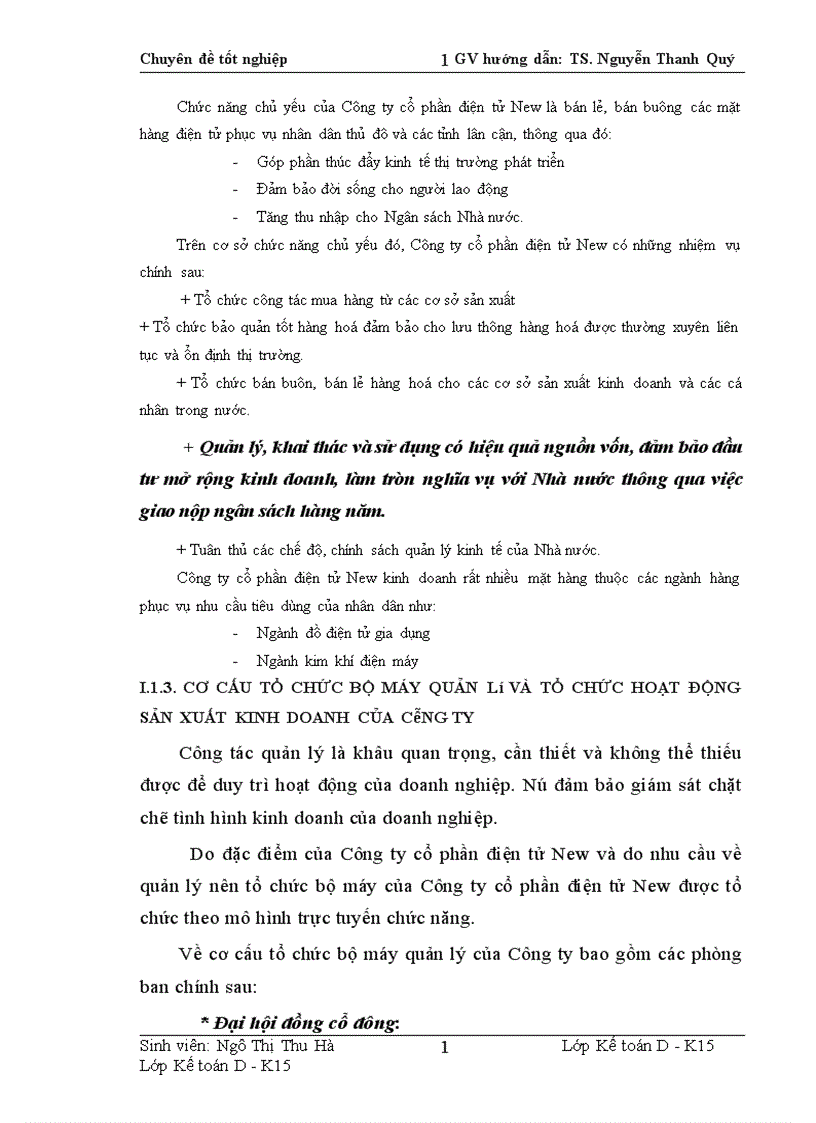 image for page Hoàn thiện kế toán tiêu thụ xác định kết quả kinh doanh tại Công ty Cổ phần điện tử New 1