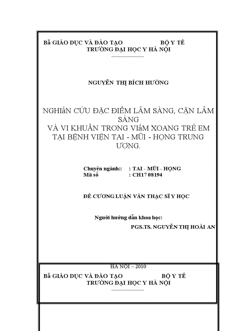 image for page Nghiên cứu đặc điểm lâm sàng và vi khuẩn trong viêm xoang nhiễm khuẩn ở trẻ em