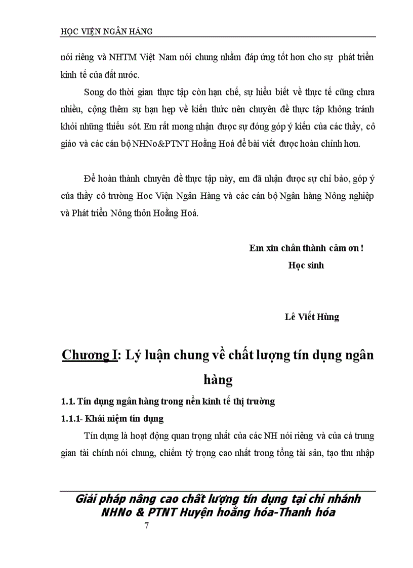 image for page Một số giải pháp nâng cao chất lượng tín dụng tại Ngân hàng Nông nghiệp và Phát triển Nông thôn Huyện Hoằng Hoá Tỉnh Thanh Hóa